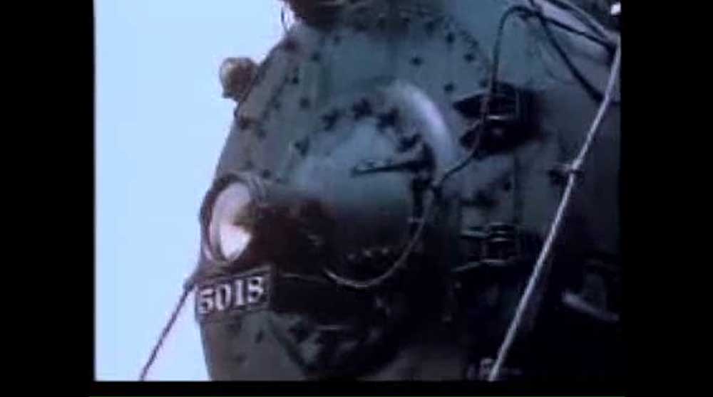 Front of steam locomotive