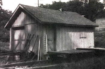 Handcar and tool shed drawings in 1:29 scale