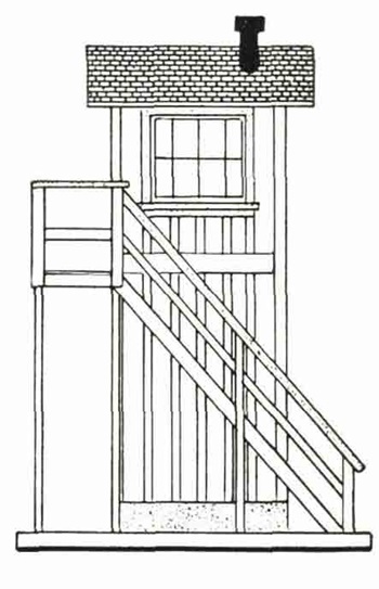 Gateman's tower drawings in 1:29 scale