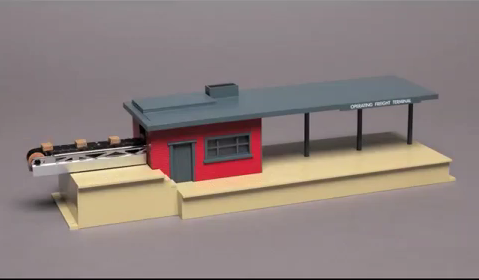 Video: Lionel Archive Operating freight station
