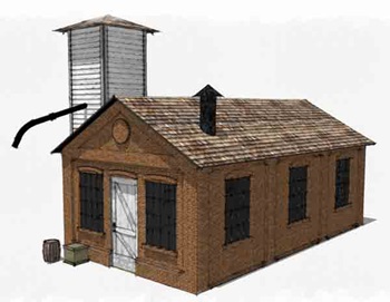 Sand house drawings in 1:29 scale