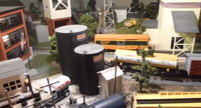 Chuck Willey’s temporary O scale layout