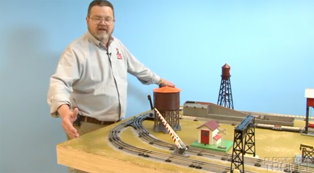 Cut tubular track with a power tool