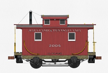 Ma & Pa standard-gauge bobber in 1:29 scale