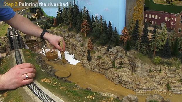 Cody painting scenery.