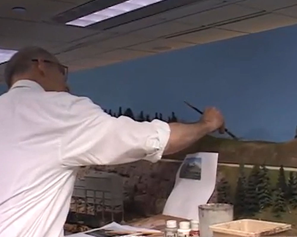 Kent Johnson painting backdrop