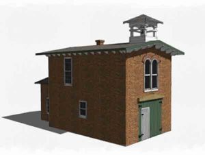 Build a small firehouse in 1:29 scale