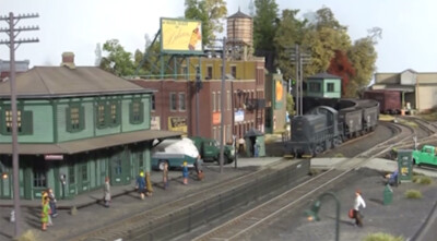Video: HO scale New York & Long Branch model railroad