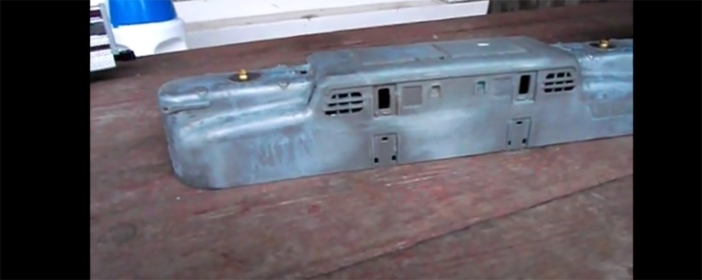 Painting a GG-1 on Janis Roguskie's Reading Lines
