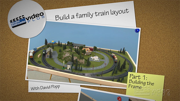 Family Train Layout building the frame