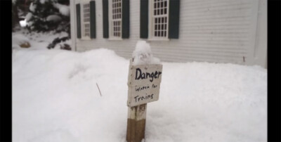 Dora battles the snow