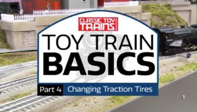 Toy Train Basics: Changing traction tires