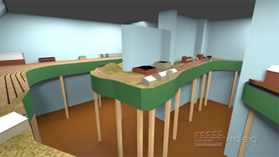 3D Track Plan: The HO scale Bakersfield & Ventura RR