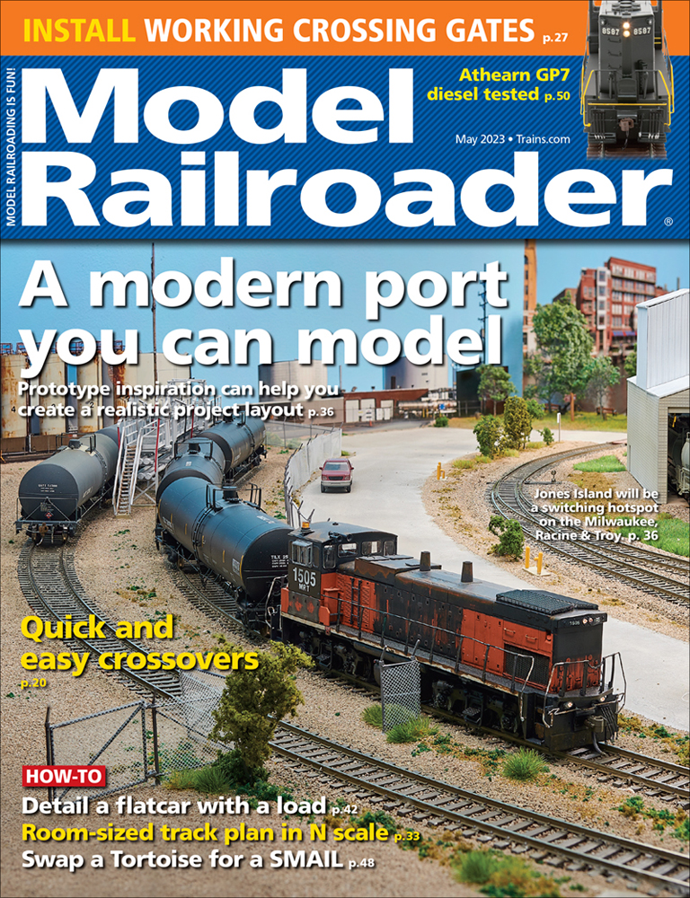 The Model Railroader cover for May 2023