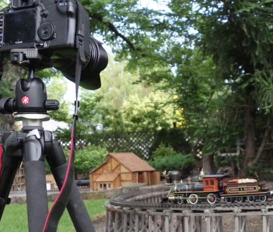 A camera pointing out an outdoor layout