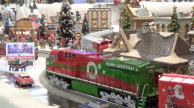 Christmas toy trains