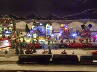 The Pioneer Valley Model Railroad Club’s Christmas display