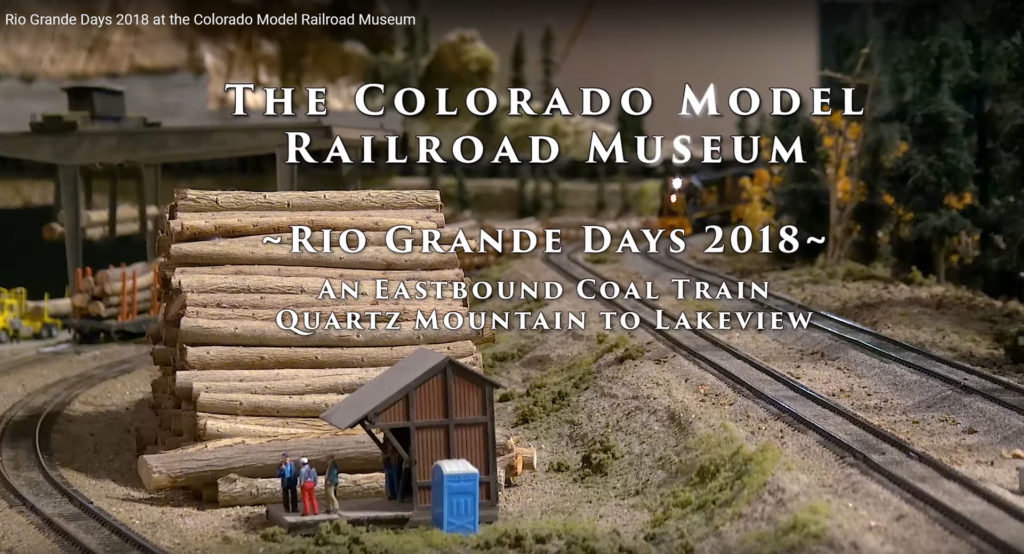 Scene on model train layout