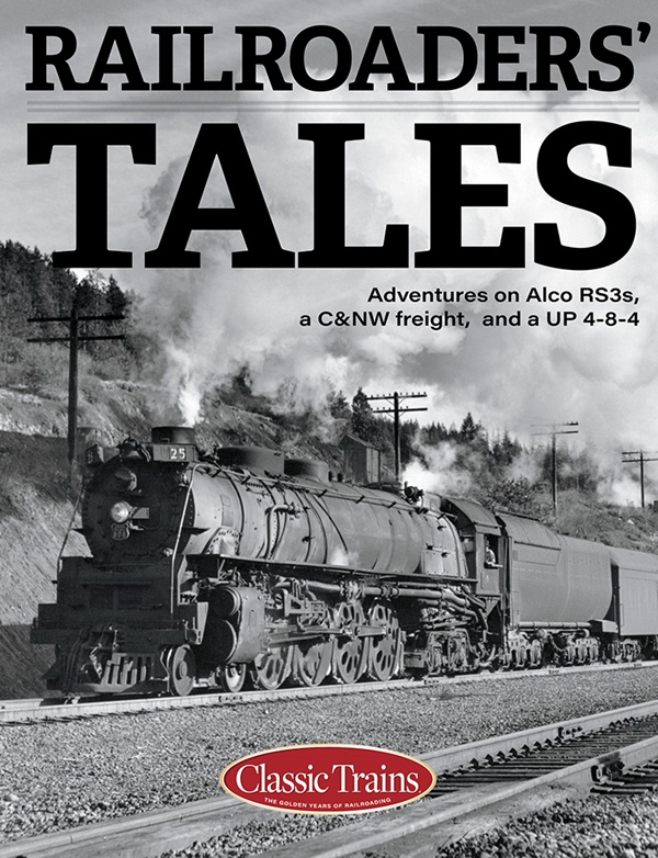 the cover shows a black and white photo of a steam engine