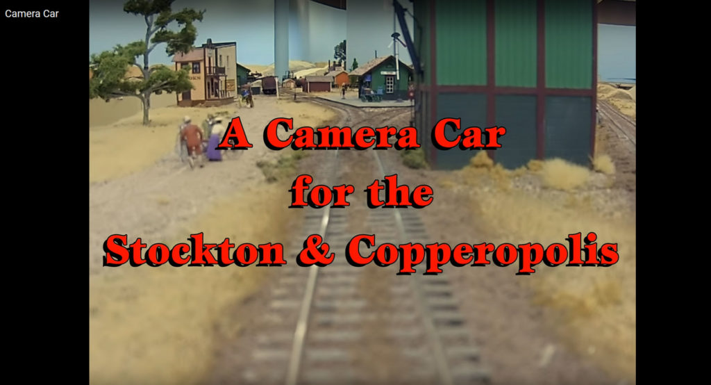 Track on model train layout