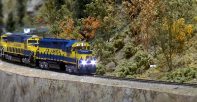 Alaska Railroad Passenger Train at the Colorado Model Railroad Museum