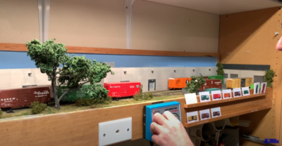 Operating a small switching model train layout
