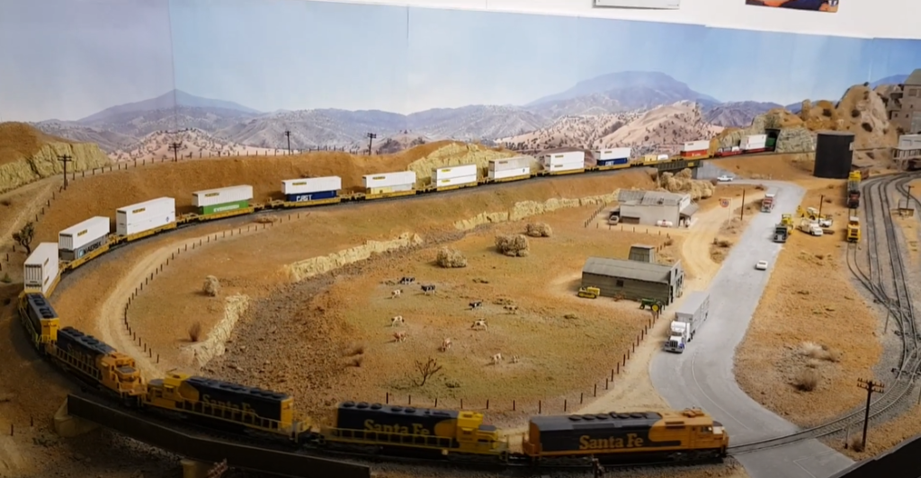 Overall view of N scale layout