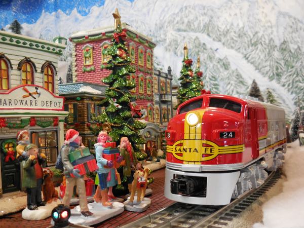 An O gauge holiday layout