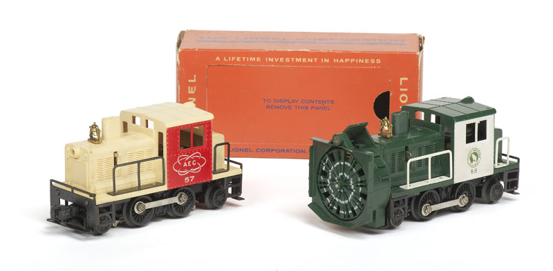 two motorized lionel units
