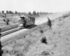 Jet-powered rail car leaves a trail of dust