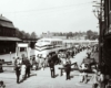 People surround diesel-powered American Freedom Train