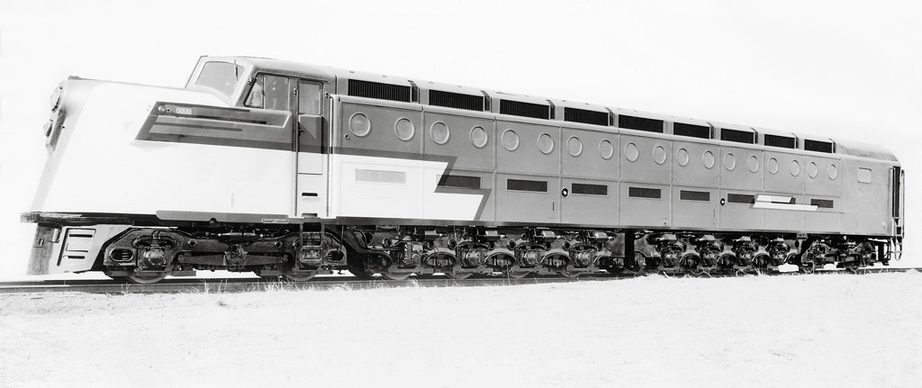 old photo of diesel locomotive