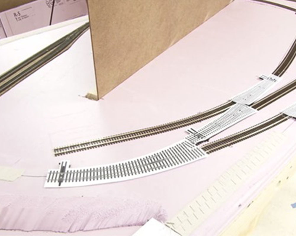 Track and wiring for the HO scale Eagle Mountain RR