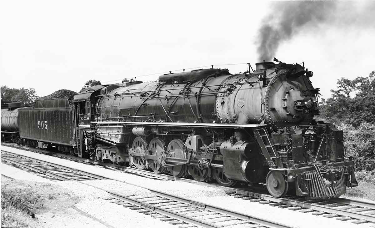 Kansas city Southern last steam locomotive