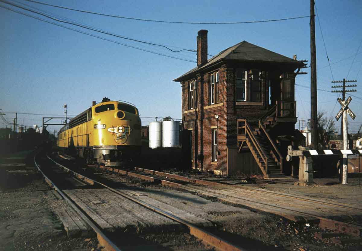 Chicago & North Western E8 in Racine, Wis.