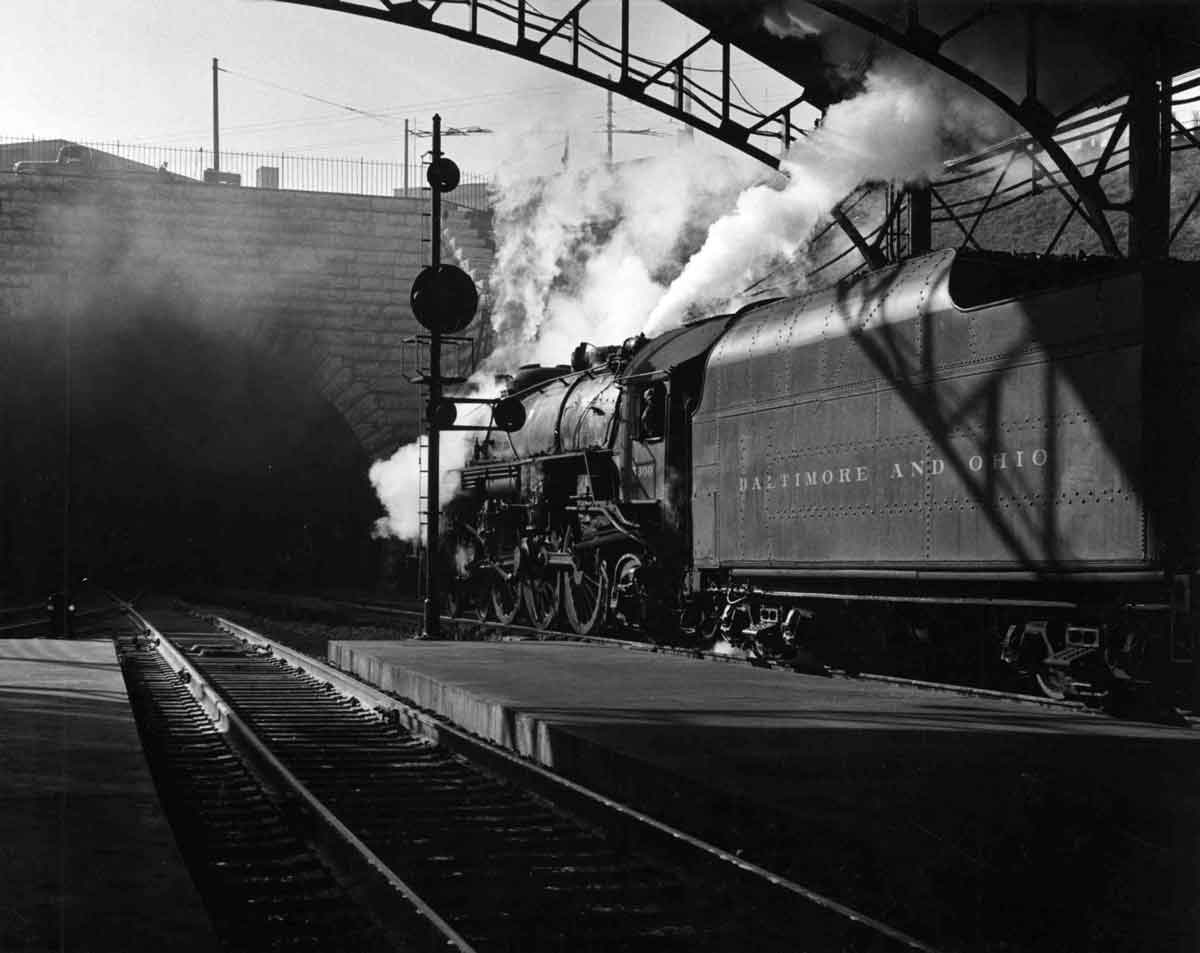 Baltimore and Ohio Railroad P7 Pacific entering Howard Street Tunnel