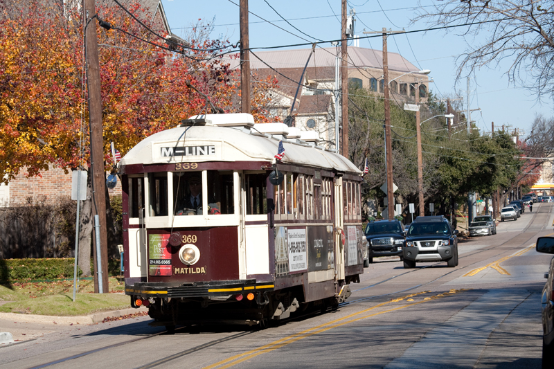 McKinney Avenue trolley No. 369