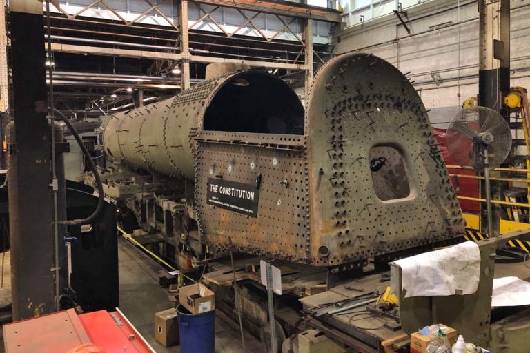 Firebox for Boston & Maine steam arrives at Steamtown Trains Magazine