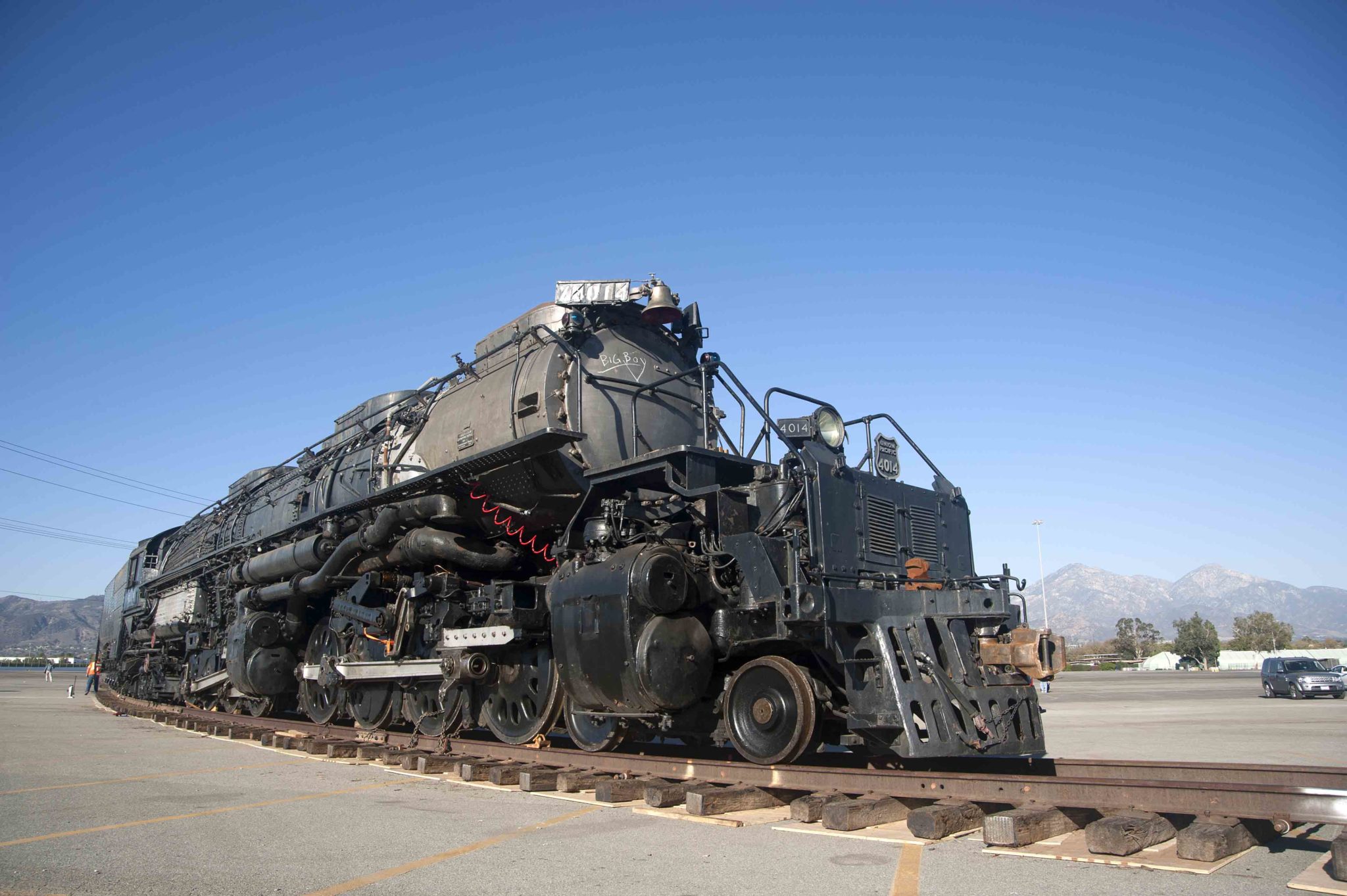 Big Boy No. 4014 fired up for the first time; May 12 excursion