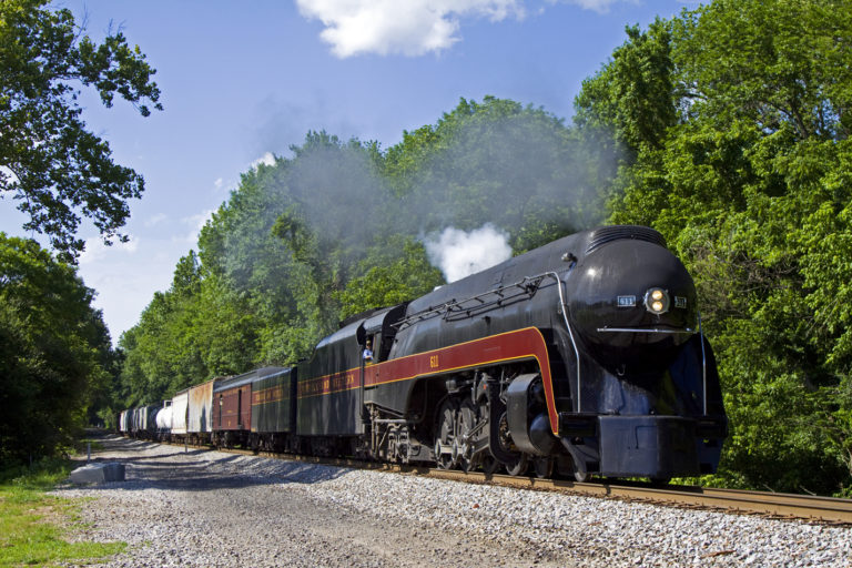 Streamlined steam locomotive