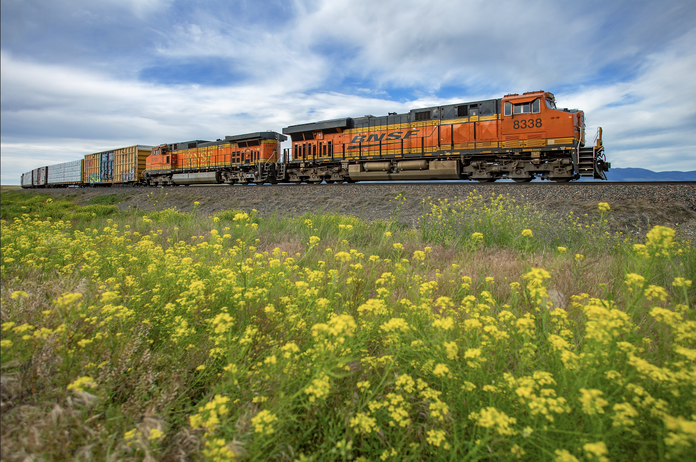 Ask Trains BNSF Railway A-1-A C4 trucks, Tom Danneman photo