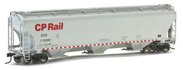 Athearn HO scale Trinity three-bay covered hopper