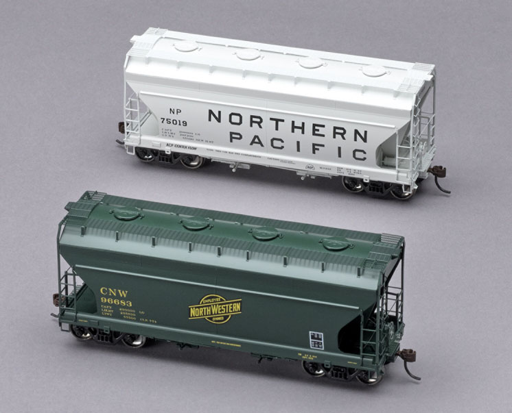 AthearnTrainsHOscaleAmericanCarFoundry2970cubicfootcapacitytwobayCenterFlowcoveredhopper