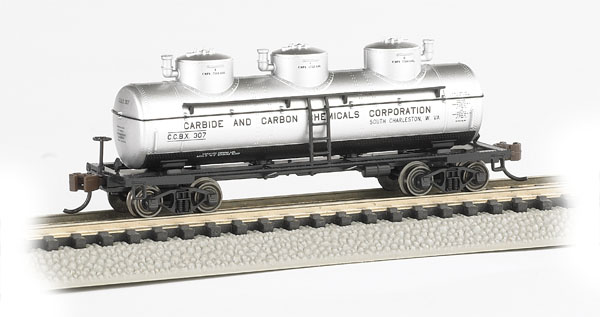 Bachmann N scale Three-dome tank car