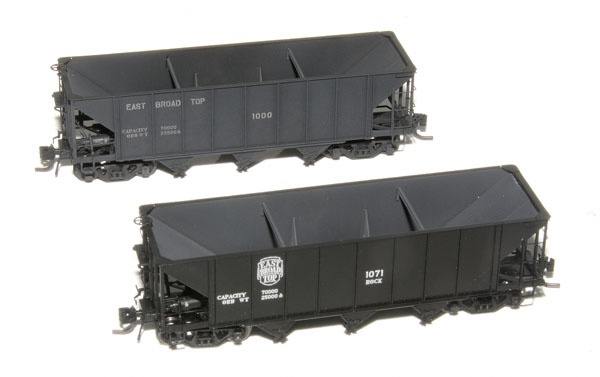 Blackstone Models HO scale East Broad Top three-bay covered hopper