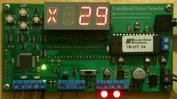 Boulder Creek Engineering LLC TrainBoss talking defect detector