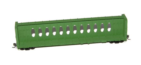 ExactRail HO scale Thrall 63-foot opera window center-beam bulkhead flatcar