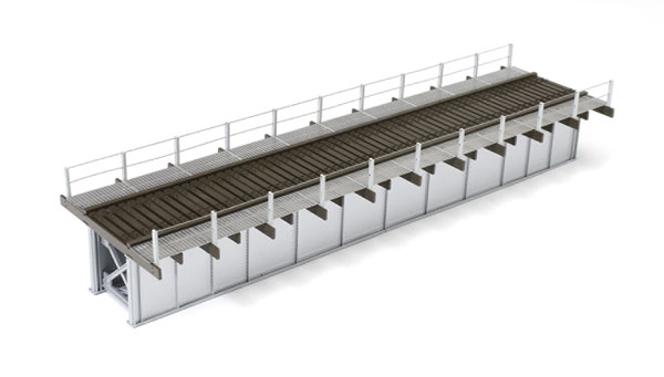 ExactRail HO scale deck plate girder bridge