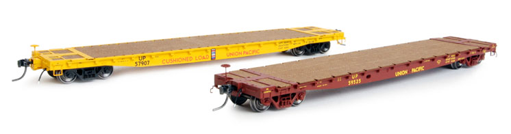 ExactRailLLCHOscaleGeneralSteelCar536flatcarwith420truckcenters