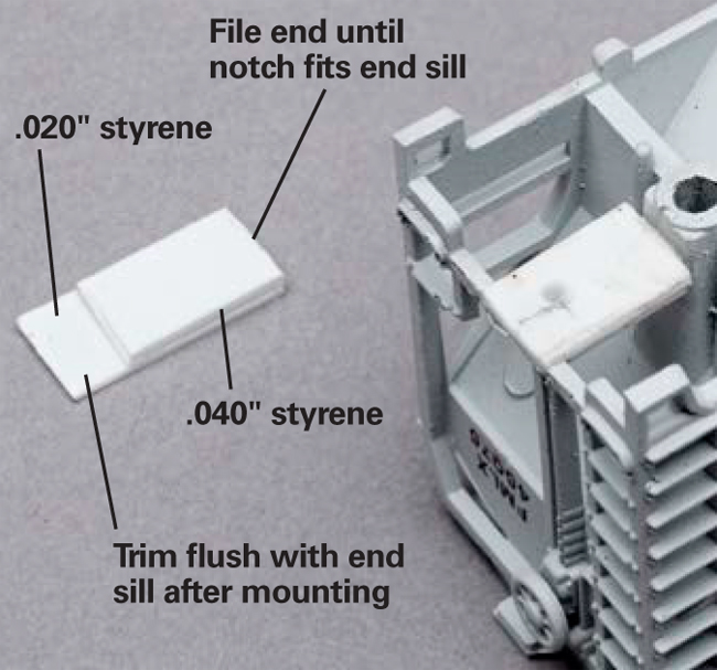 Jimmadecouplerplatformsfromstyrenestripsthendrilledandtappedthemfor0090screws